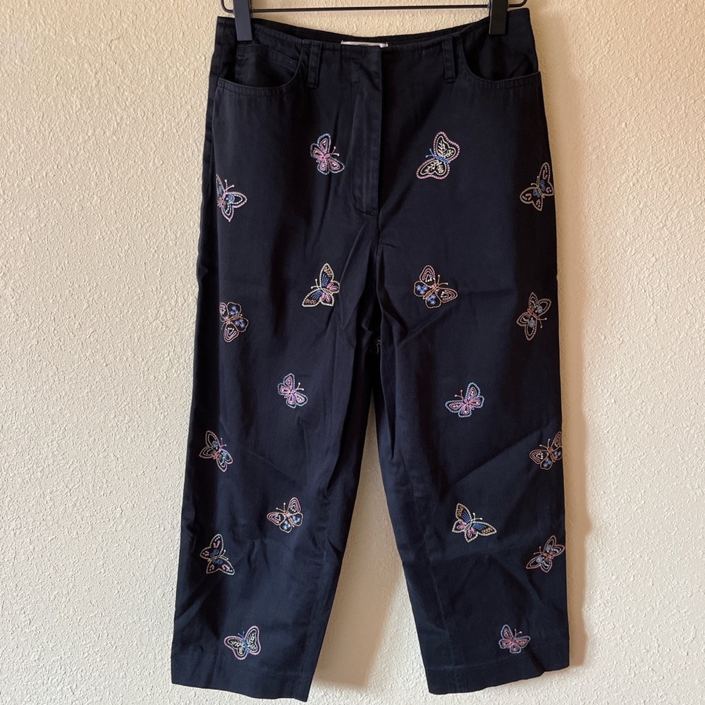 Talbots Mid Rise Butterfly Pants Size 2